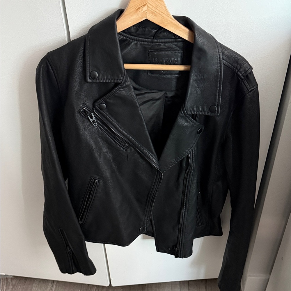 Blank NYC Classic Black Leather Jacket
